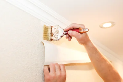 Pose de papier peint à Sallen — revêtements muraux et toiles de verre